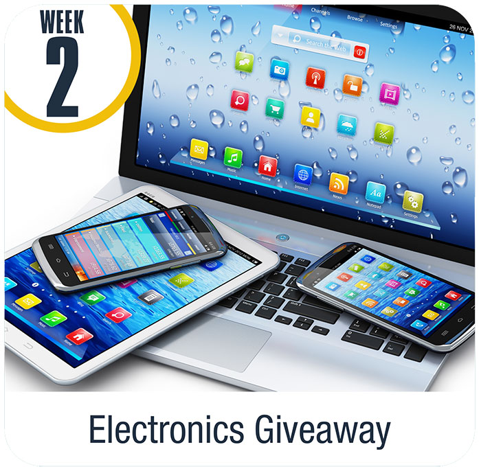 Week two prize Electronics Giveaway